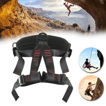 Newly Outdoor Half Body Safety Rock Climbing Tree Rappelling Harness Seat Belt - £51.40 GBP