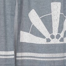 Windmill Window Valance in slate blue image 3