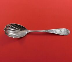 C E Marr Coin Silver Preserve Spoon with Shell Bowl 6 3/8&quot; Serving Silve... - $2,146.64 MXN