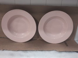 Mikasa Potpourri Rose Plush Sachet Rim Soup Bowls Set of 2 Larry Laslo F... - £15.50 GBP