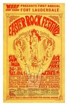 EASTER ROCK FESTIVAL 1969 CONCERT POSTER 11x17 CCR MC5 GRASS ROOTS - £9.02 GBP