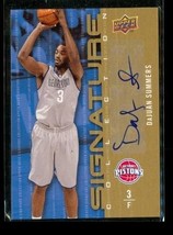 2009-10 Upper Deck Signature Collection DaJuan Summers #26 Autograph Pis... - £7.63 GBP