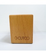 CUTCO Kitchen Tool Utensil Oak Wood Box Block Caddy Container Holder Mad... - $18.95