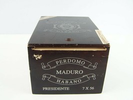 PERDOMO HABANO MADURO PRESIDENTE Cigar Box Stash Slide Top - £15.79 GBP