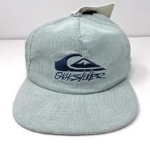 Quiksilver Paloma Retro Logo Corduroy Hat Snapback Cap Greyish Blue Samp... - $29.65
