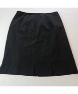 Kasper Back Zipper Women’s Black Pleated Button Size 12 Measured Waist 35" - €999,66 EUR