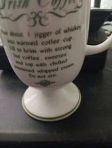 Vintage Irish Coffee Milk Glass Pedestal Mug-5”Tall - £8.63 GBP