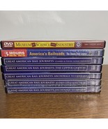 LOT Of 5 Great American Rail Journeys And 2 Other Train Railroad DVDs Us... - £13.08 GBP