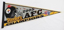 2005 Pittsburgh Steelers AFC Champions 12x30&quot; Felt Pennant - £15.77 GBP