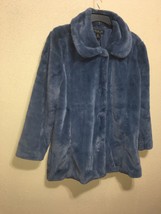 Rachel Zoe Teddy Bear Faux Fur Snap Closure Coat SZ L NEW - $232.54