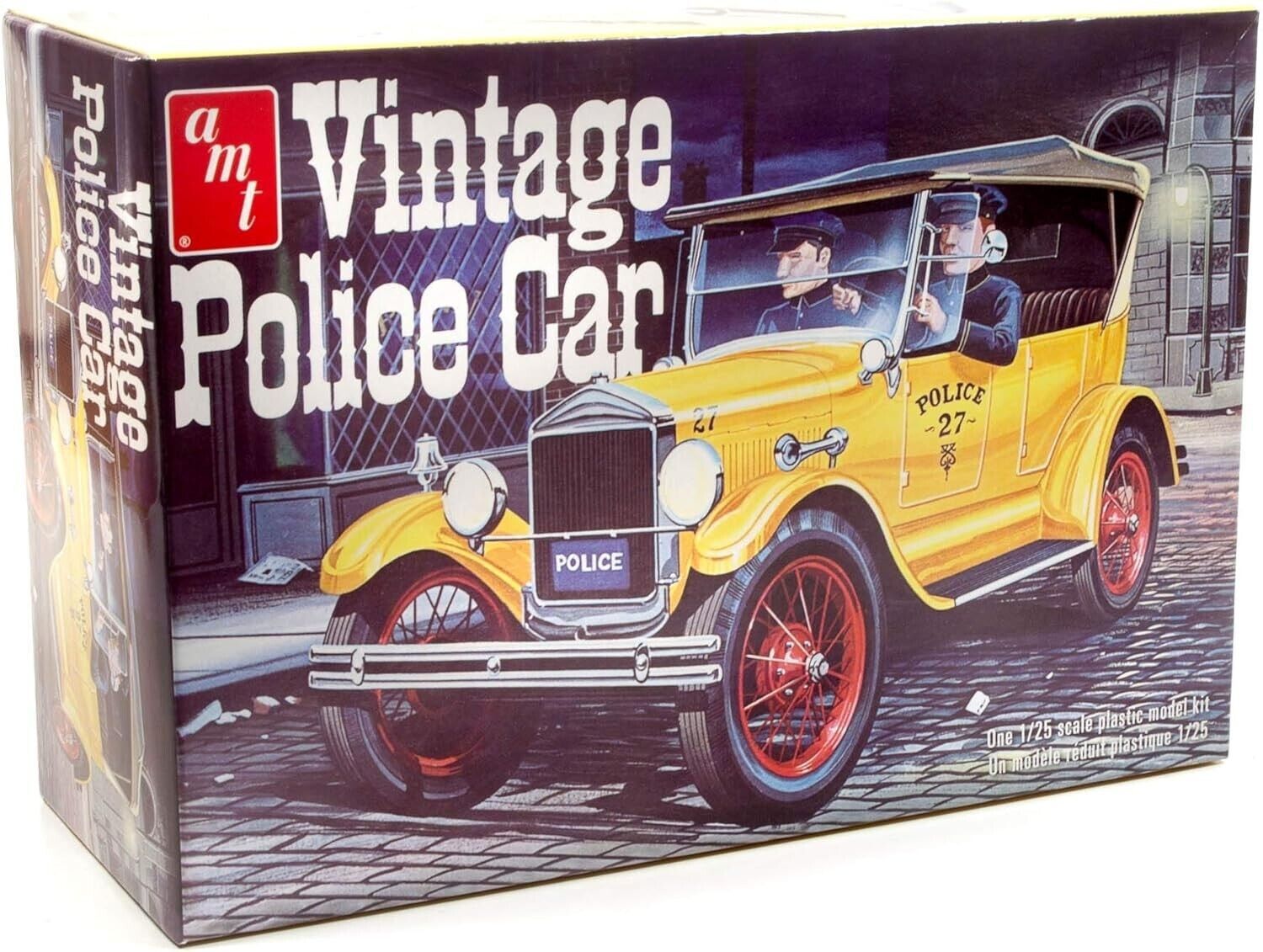 AMT '27 Ford T Vintge Polce Car - Plastic Model Car Vehicle Kit - 1/25 Scale - $31.63