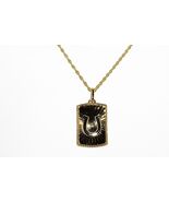 $395 .925 Sterling Silver .01CT Natural Diamond "Horseshoe" Solitaire Necklace - $139.35