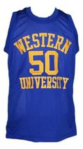 Neon Boudeaux Western University Basketball Jersey Blue Chips Movie Any Size image 4