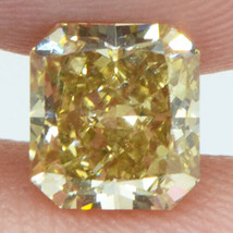 Radiant Shape Diamond Fancy Brownish Yellow Loose 1.08 Carat VS1 GIA Certificate - £1,348.67 GBP