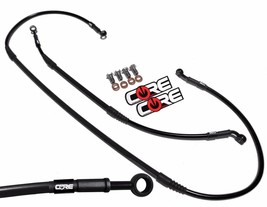 Kawasaki KX250 Brake Lines 2004 2005 2006 2007 Front Rear Black Stainless - $138.75