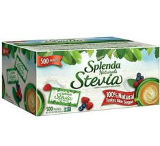  Splenda Naturals Stevia Sweetener Packets, 500 Ct Zero Calorie Stevia 1... - £23.19 GBP