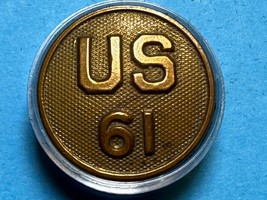 CIRCA 1910-1937, U.S. 61st REGIMENT, COLLAR DISK, TYPE I, ENLISTED, U.S.... - €12,96 EUR