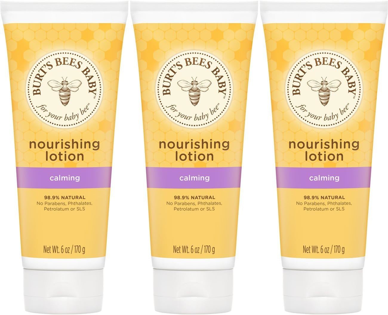 Burts Bees Baby Nourishing Lotion, Calming, 6 Ounces (Pack of 3) (Packaging May - $58.99