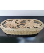 Old Antique Black Forest Hand Carved Grape Wooden Jewelry Trinket Box c.... - €56,93 EUR