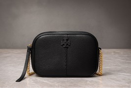 NWT Tory Burch Black Leather Mcgraw Camera Bag $350 - $350.00
