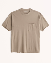 Abercrombie &amp; Fitch Essential Long-Length Tee, Color: Light Brown, Size:... - £23.29 GBP