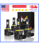 9005/9006 LED Headlight Bulbs: 50W, 6500K, Easy Conversion for Brighter ... - $23.02