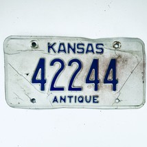  United States Kansas Base Antique License Plate 42244 - £17.12 GBP