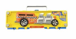 Hot Wheels 1998 Way 2 Fast 6 Car Empty Carrying Case With Handle Stackable - $12.07
