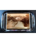 Vintage Rectangular Paperweight Auld Brig O&#39;Doon Ayr Clear W/Photo Ribbed - €34,45 EUR
