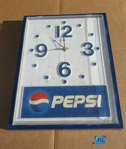 Vintage Pepsi Hanging Wall Clock Sign Advertisement  A11 - £140.98 GBP