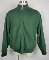 LL Bean Katahdin Iron Works Sherpa Lined Zip Front Sweatshirt Jacket 285372 XL - £31.13 GBP