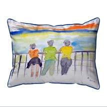 Betsy Drake Ladies Looking Large Indoor Outdoor Pillow 16x20 - £37.38 GBP