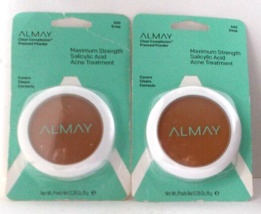 Lot 2 Acne Treatment Clear Complexion Pressed Powder Maximum Strength ALMAY #500 - £76.62 GBP
