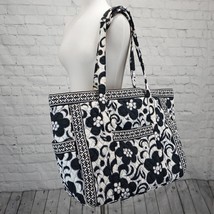 ❤️ Vera Bradley Night &amp; Day Get Going / Carried Away Xl Tote Black White Floral - £54.13 GBP
