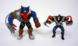 X-Men Post Apocalypse Beast &amp; Wolverine Marvel Comics Toy Biz Figures 1996 - £11.05 GBP