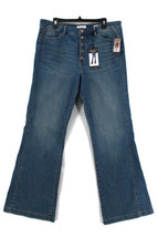 Sofia Jeans by Sofia Vergara SZ 20 Melisa High Rise Flare 39 X 32 Button Front - £14.11 GBP
