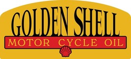 Golden Shell Motor Oil Plasma Cut Advertising Metal Sign - $59.35