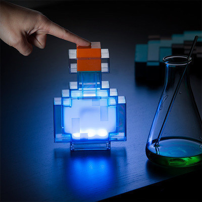 Minecraft Color Changing Bottle Lamp Night Light Toys - $25.00
