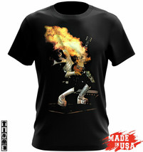 Vintage Ace Frehley Guitar Cotton Black S-234XL Unisex T Shirt AA772 - £12.26 GBP+