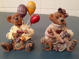 Boyd&#39;s Bears Figurines-&quot;Well Done&quot; Figurine, &quot;Love Comforts&quot; Figurine - £6.29 GBP