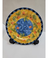 Coventry  Strawberry Porcelain Salad Dinner Plate  8.25&quot;” Blue Orange Red - $226.18 MXN