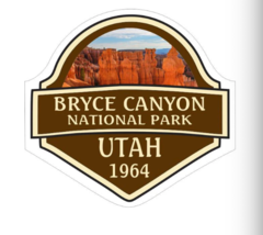 12&quot; bryce canyon national park utah 1964 bumper sticker decal usa made - £23.52 GBP