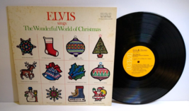 Elvis Presley Sings The Wonderful World Of Christmas Vinyl LP Record Album 1975 - £15.96 GBP