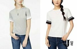 Self Esteem Juniors Contrast Stripe Ruffle-Sleeve T-Shirt, Choose Sz/Color - £14.11 GBP