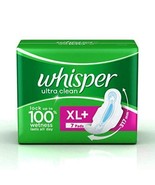 Whisper Ultra Clean Sanitary Pads (7 Count) XL Plus | Free Shipping - $28.51 CAD