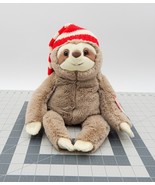 Gund Sammy the Sloth With Striped Red Knit Hat 6052114 15 Inch Holiday Tag - $24.99