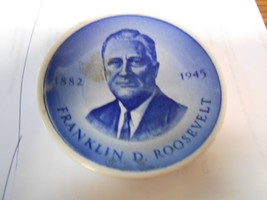 Franklin Delano Roosevelt Porcelain Minature Plate....Denmark.............Sale - £7.47 GBP