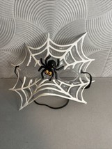 Vintage Hallmark Halloween Mask Spiderweb Plastic Molded - £17.29 GBP