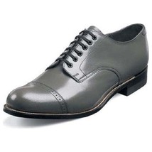 Original Mens Stacy Adams Biscuit Shoes Steel Gray Soft Leather Madison 00012-10 image 2