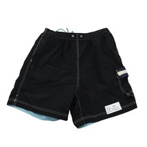 Tommy Hilfiger Shorts Mens L Black Swimwear Board Cargo Pockets Tie Up L... - £14.44 GBP